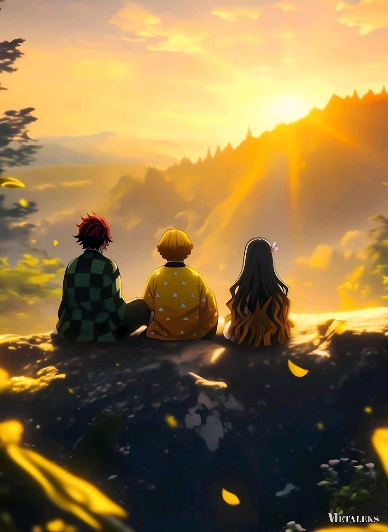 Tanjiro Kamado  Zenitsu Agatsuma Nezuko Kamado Demon Slayer  A0717