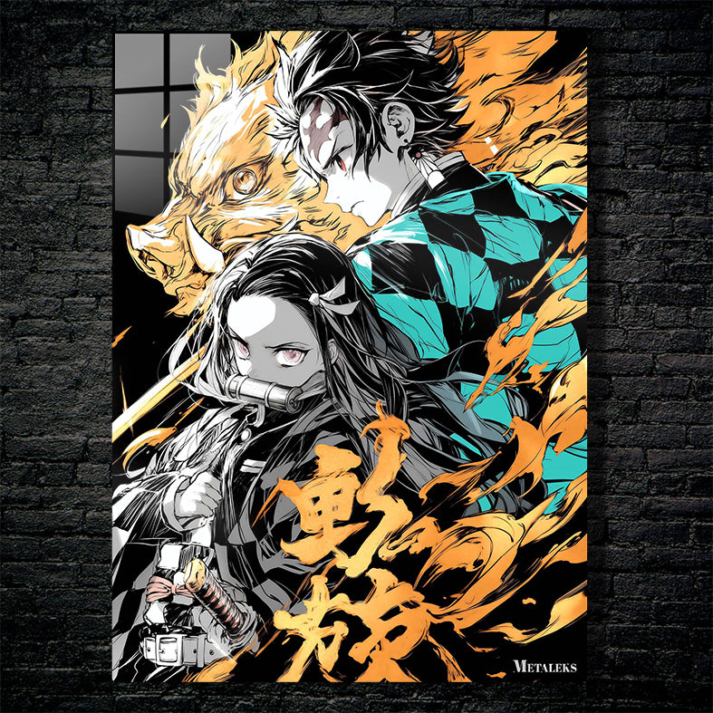 Tanjiro, Nezukao And Inosuke   Demon Slayer