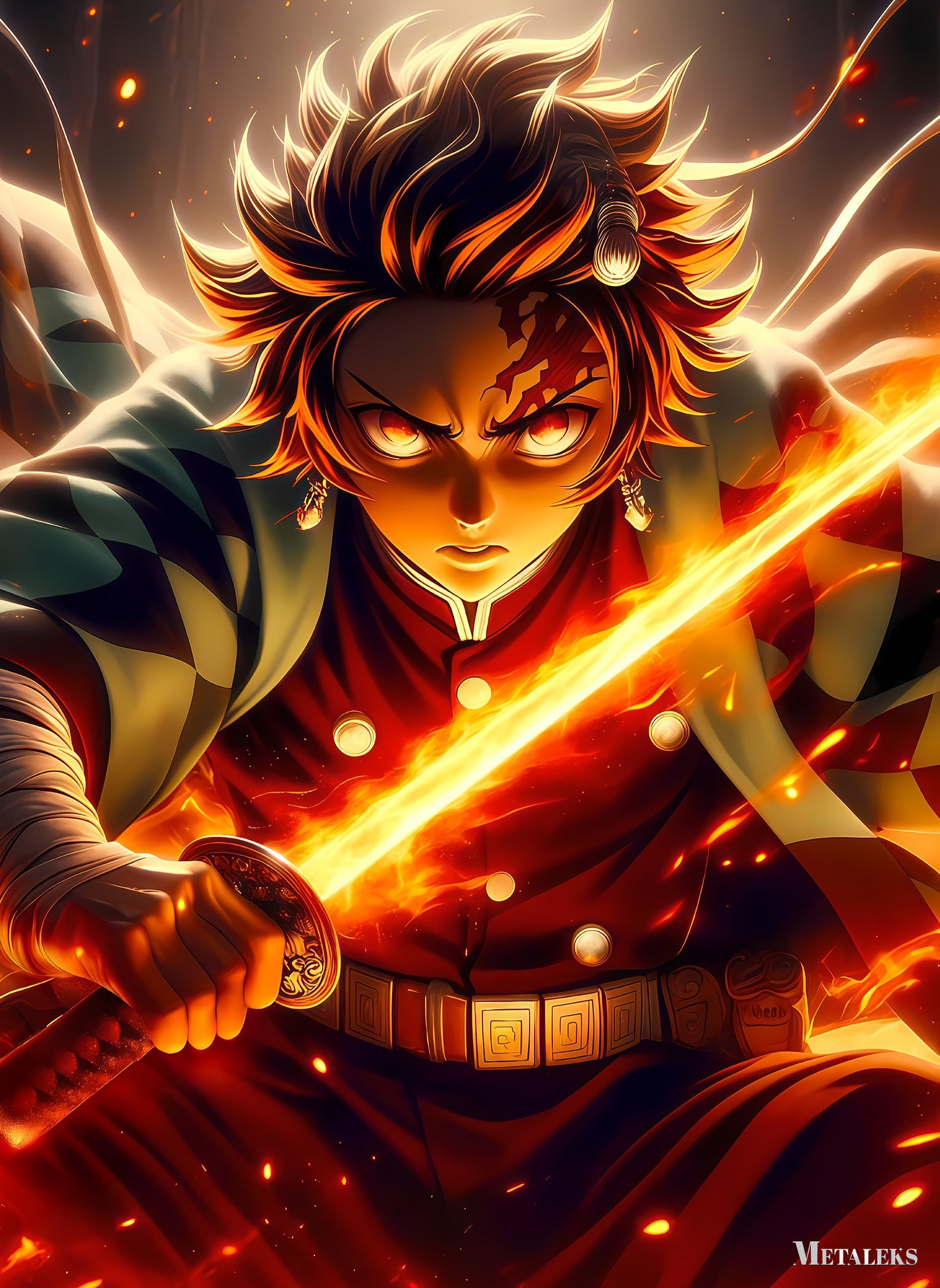 Tanjiro fire sword