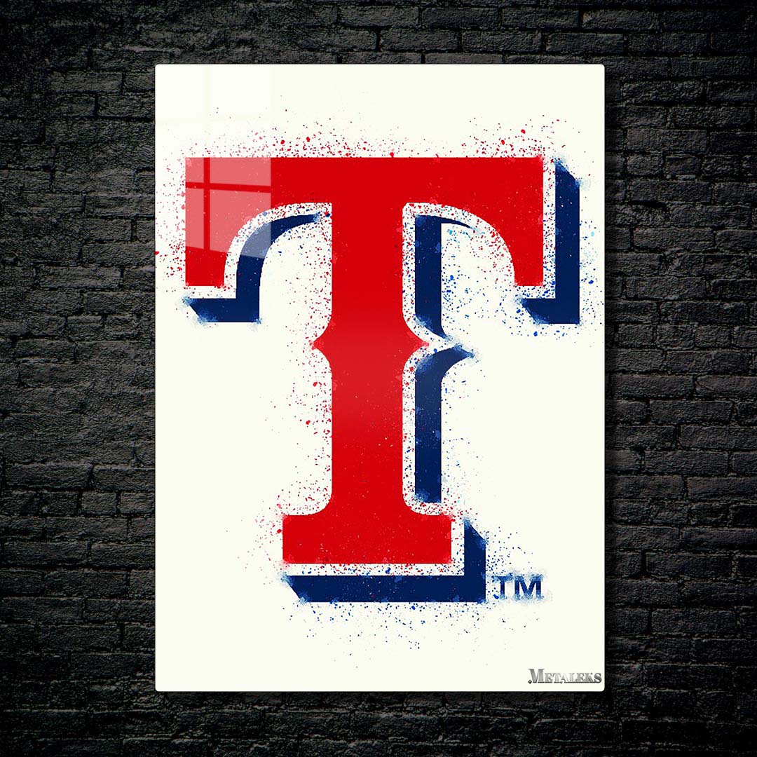 Texas Rangers Watercolor