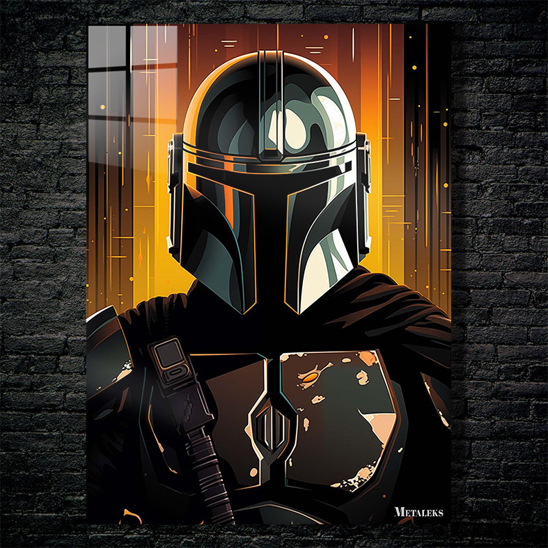 The Mandalorian on fire