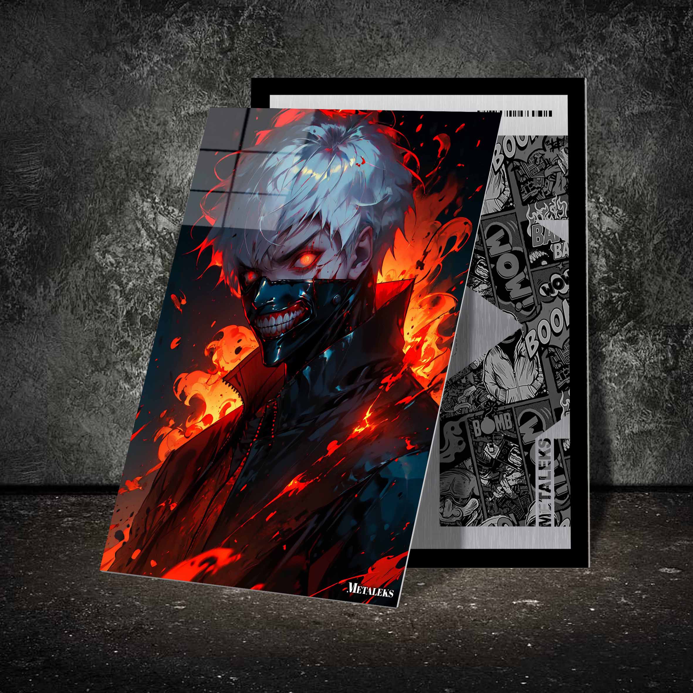 Tokyo Ghoul Ken Kaneki Fire-designed by @Owl design