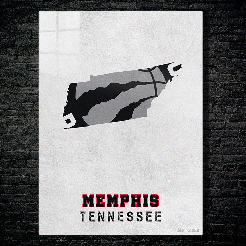 Toronto Raptors  Memphis Tennessee State Map