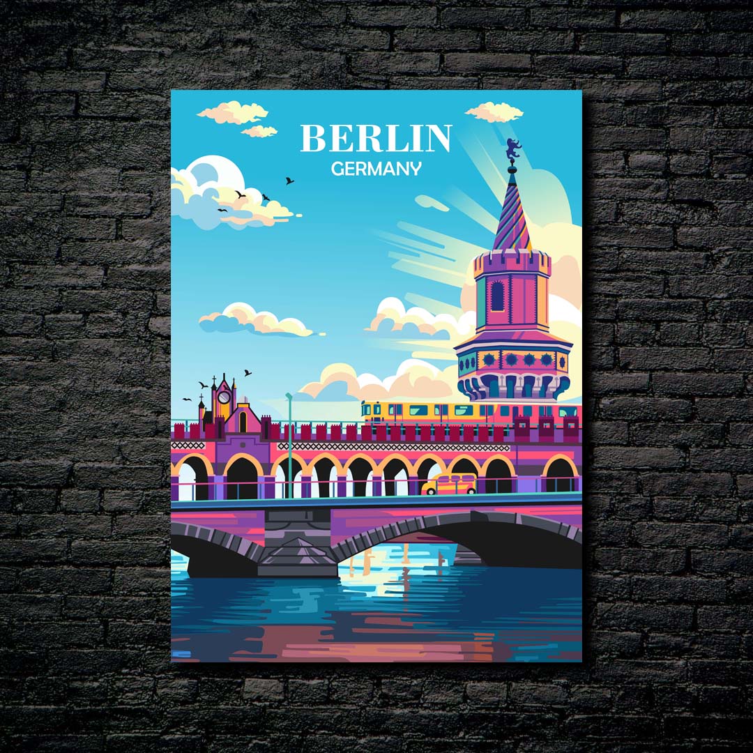 Travel Poster Berlin Germany