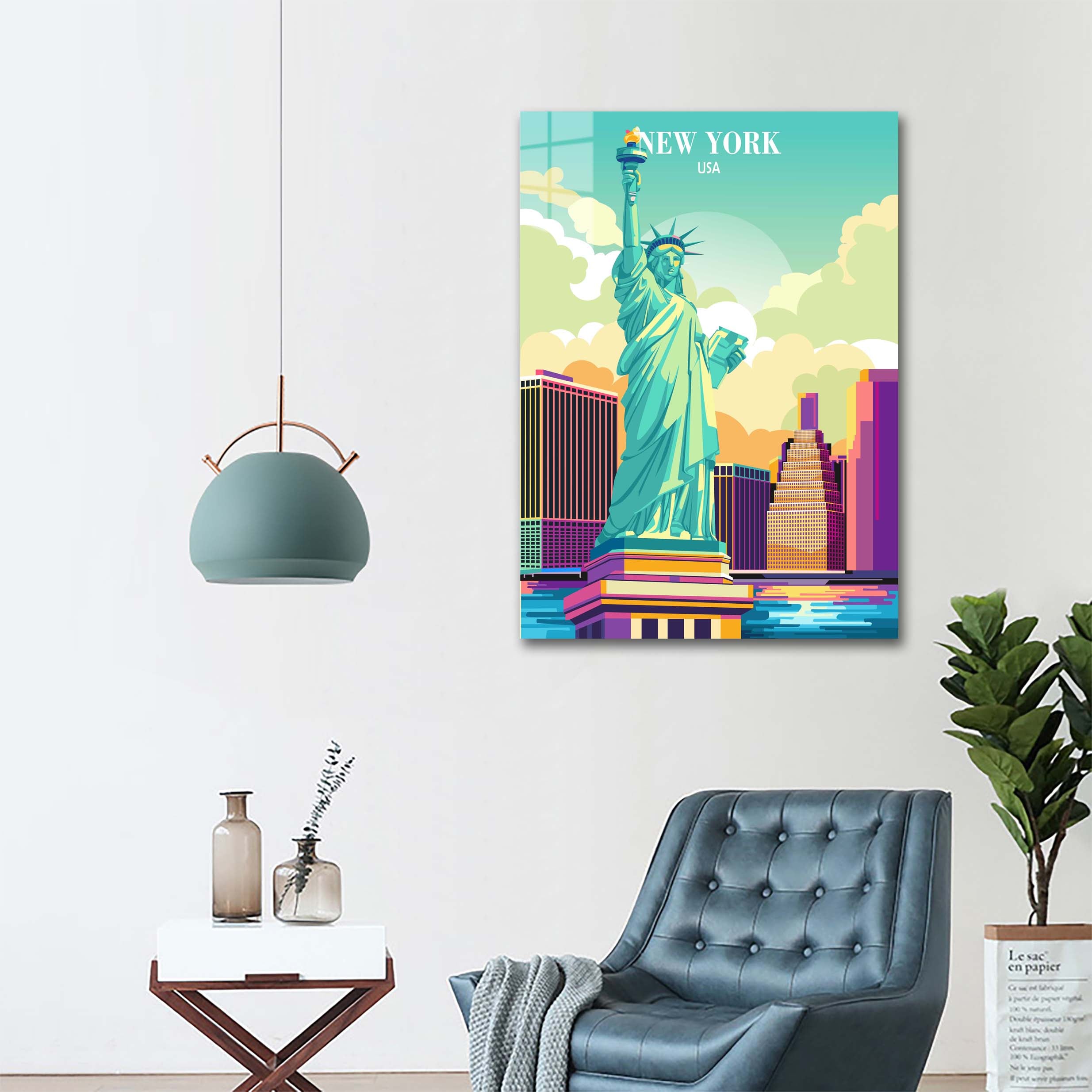 Travel Poster New York City USA