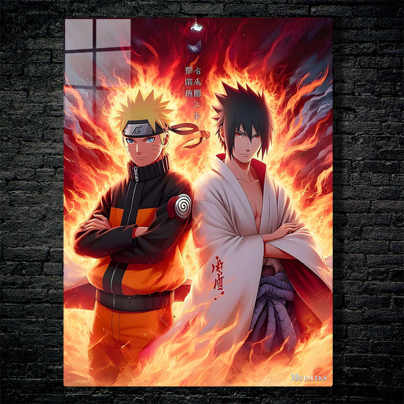 Uzumaki Naruto and Sasuke Uciha