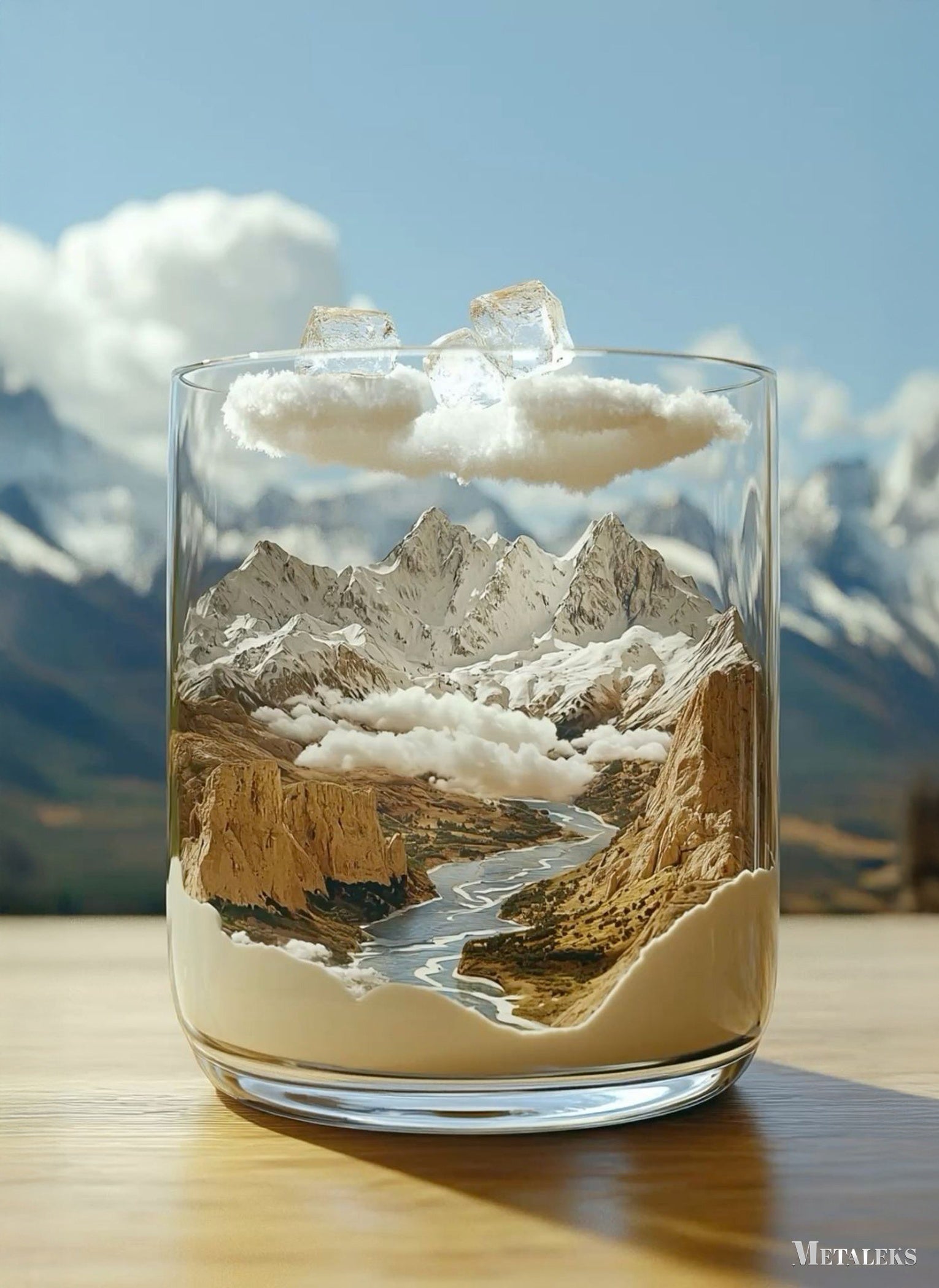Volcano in a coffee cup-M2712