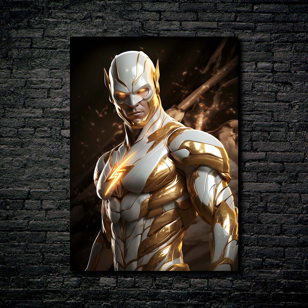 White & Gold Flash