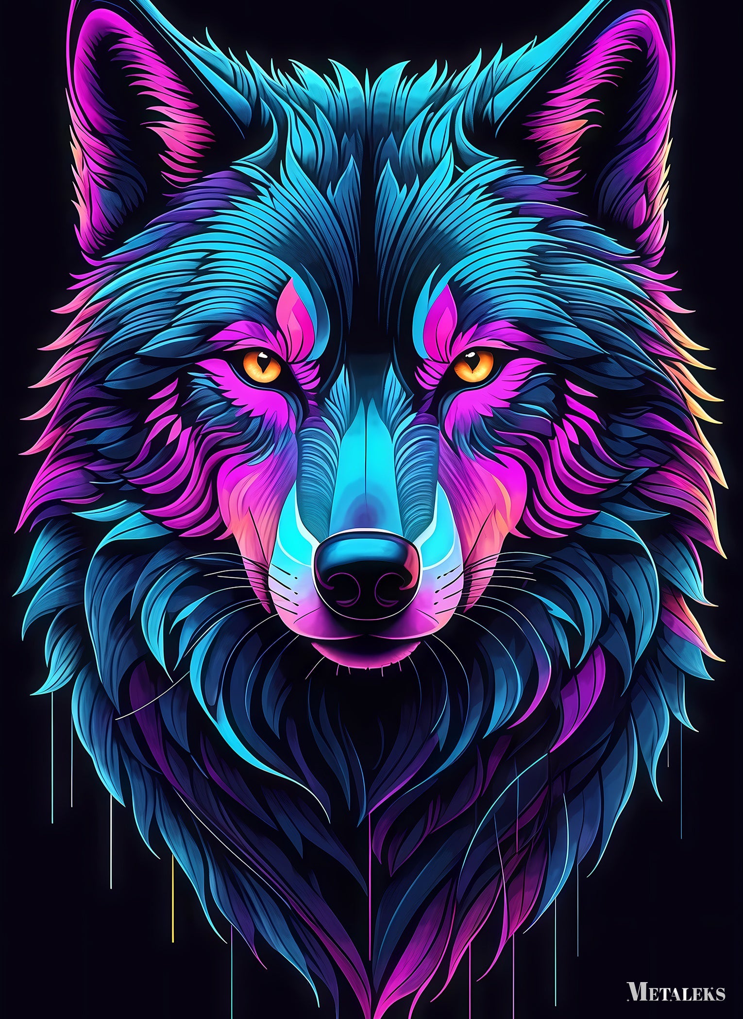 Wolf neon