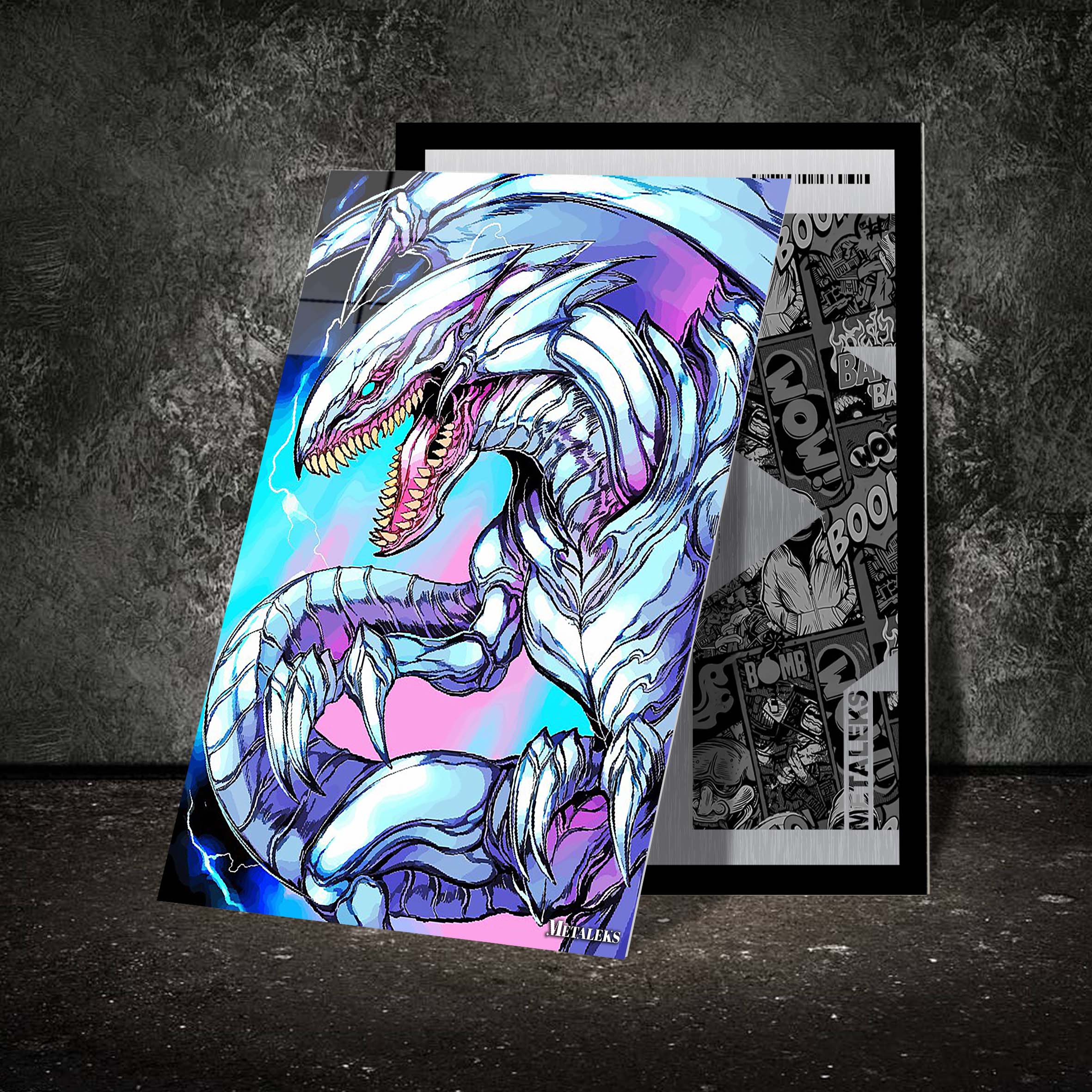 Yu-Gi-Oh! Blue Eyes White Dragon-designed by @ ERKABARA