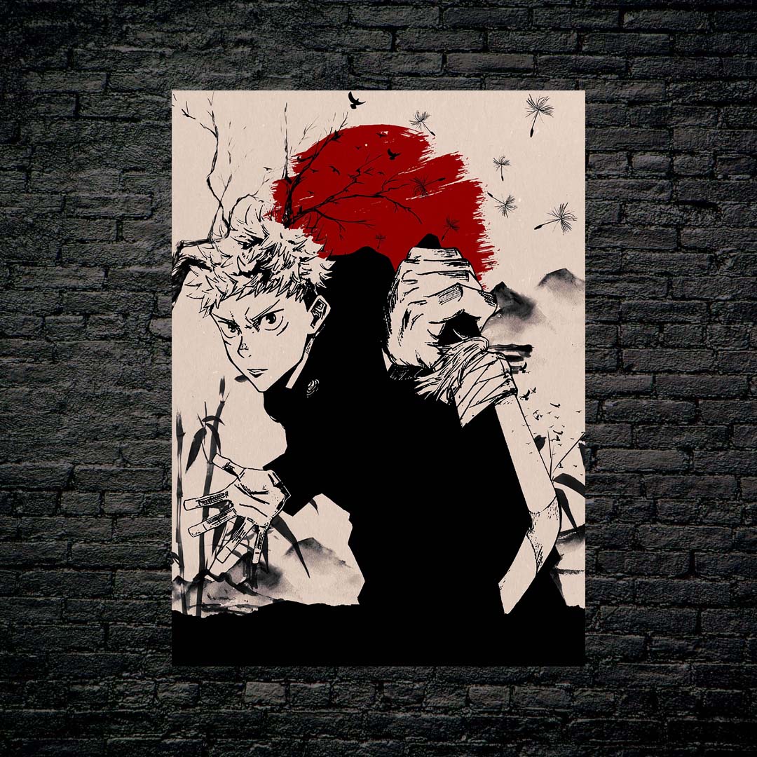 Yuji Itadori Jujutsu Kaisen Japanese Art