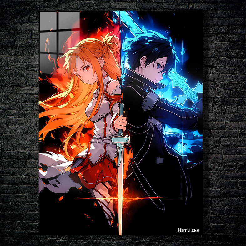 Yuuki Asuna and Kirito  Sword Art Online