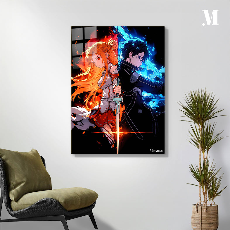 Yuuki Asuna and Kirito  Sword Art Online
