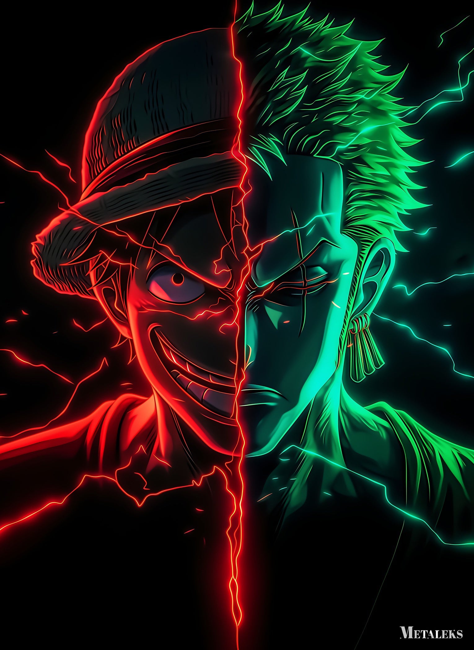 Zoro-Luffy neon H0729-25