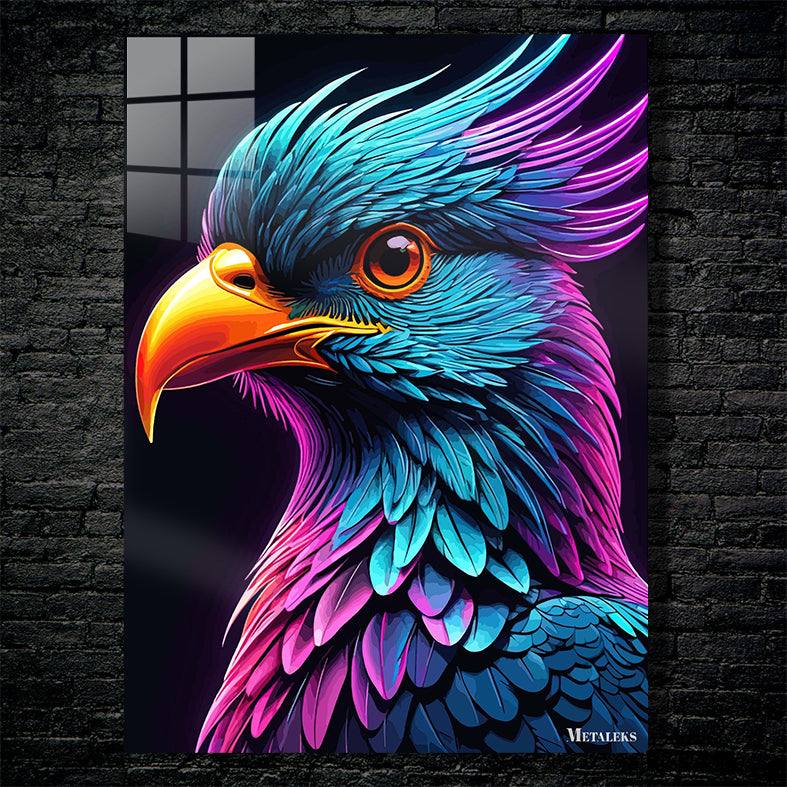 a half face bird