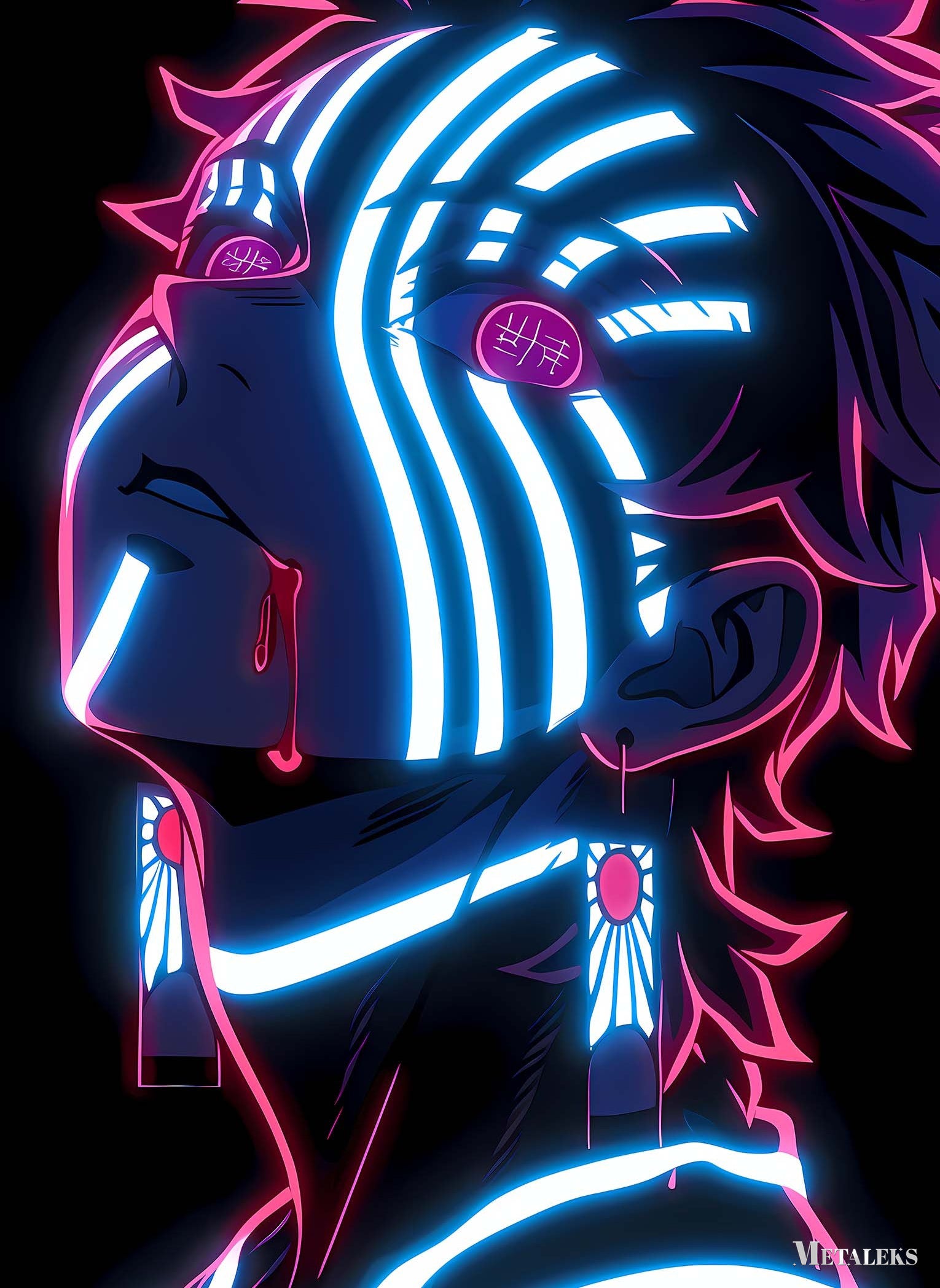akaza neon art