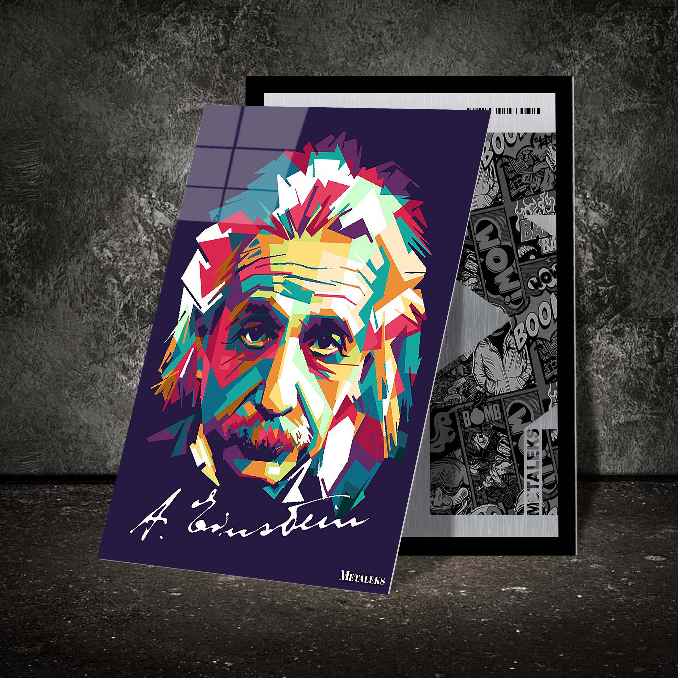 einstein pop art WPAP