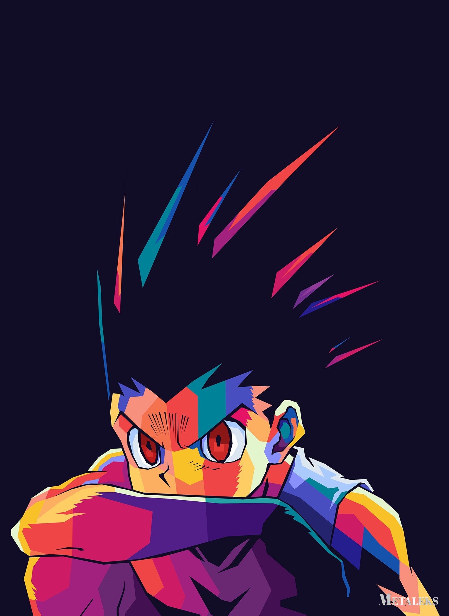 killua in pop style