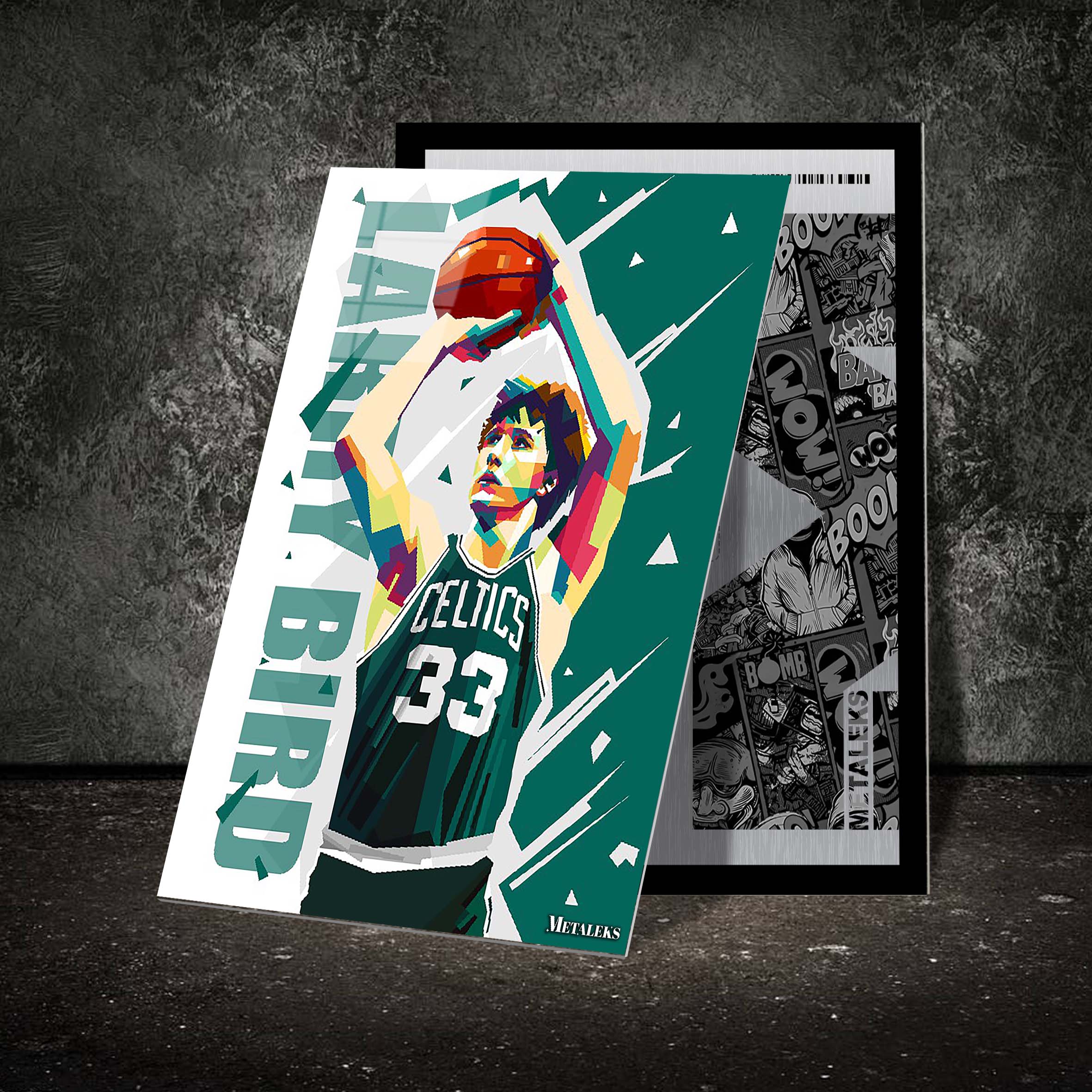 larry bird pop art WPAP