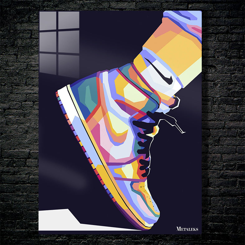 sneakers in pop art
