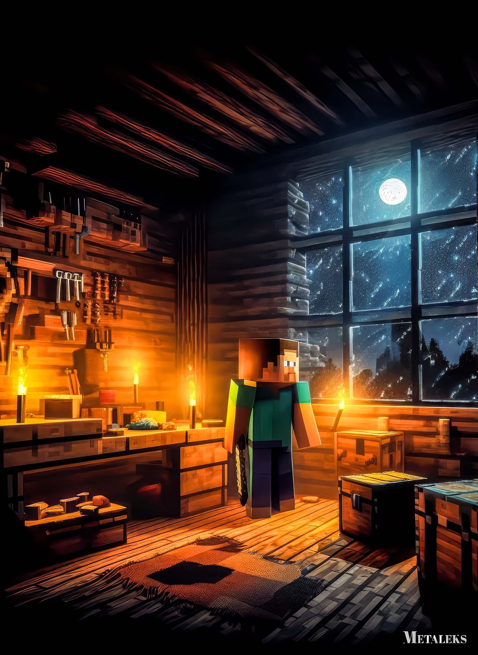 steve in his cottage
