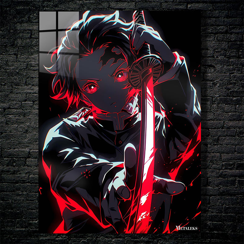 tanjito kamado neon portrait