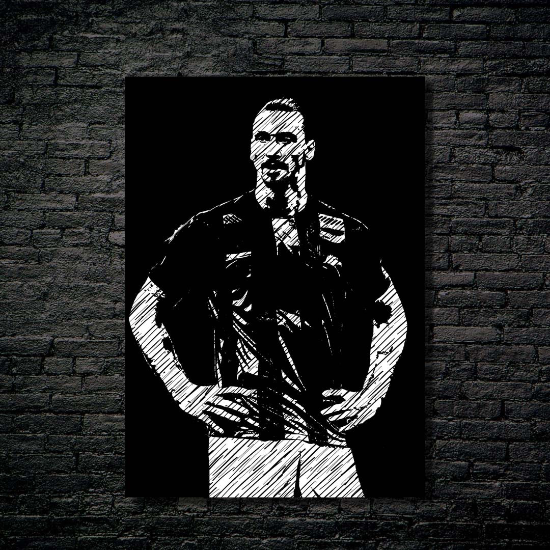 zlatan ibrahimovic black white