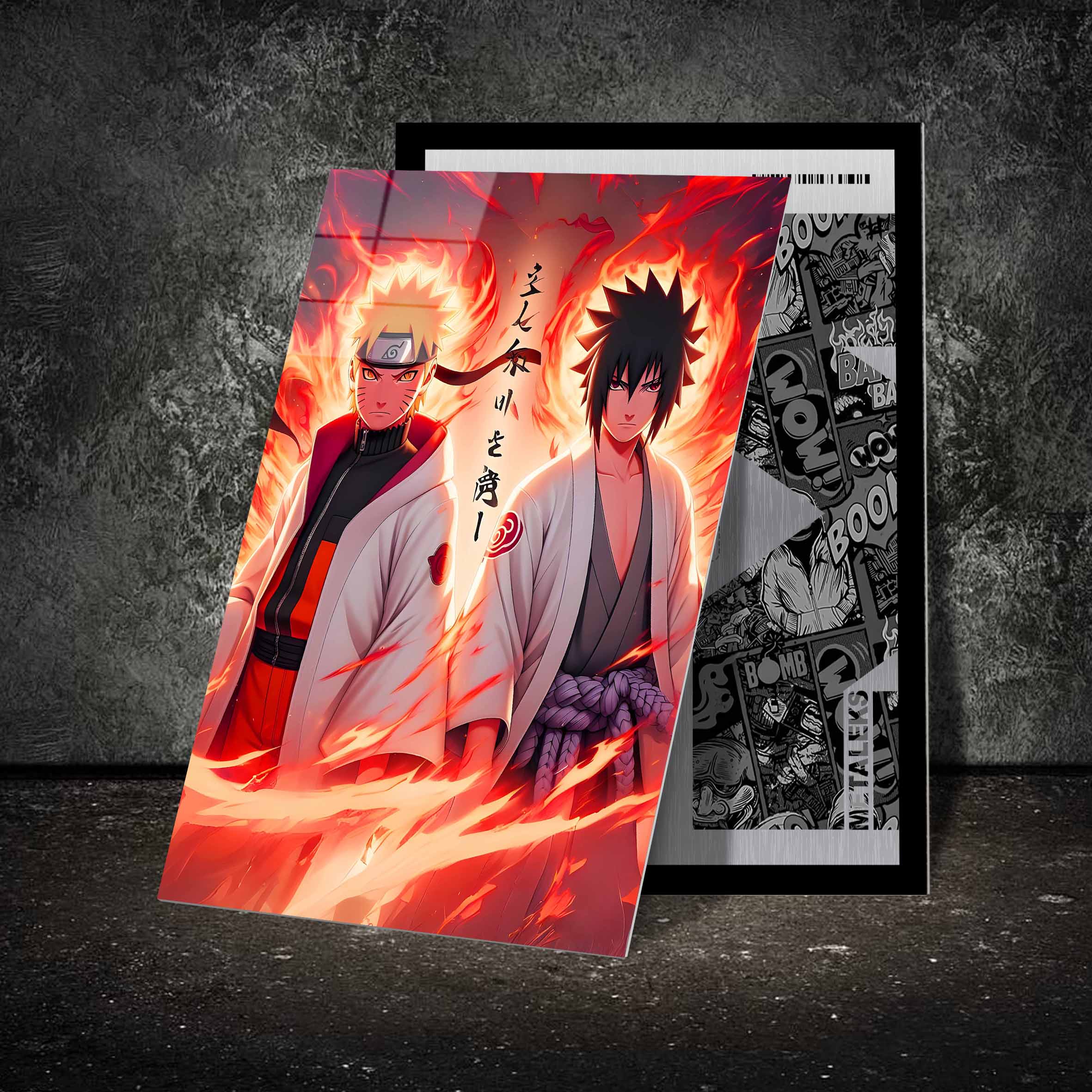 Naruto And Sasuke Ilustration Ai